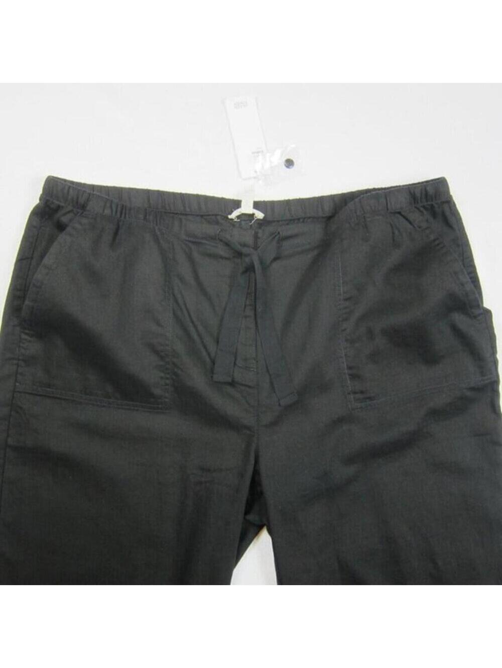 Eileen Fisher Womens XL Black Ankle Pants 100% Organic Cotton NEW WITH TAGS $178 - Picture 6 of 12